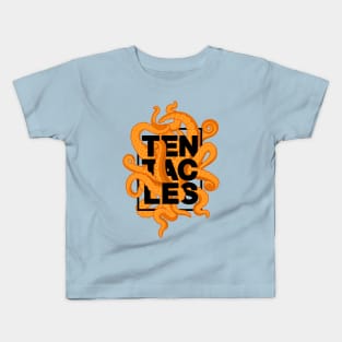Tentacles – Pumpkin orange Kids T-Shirt